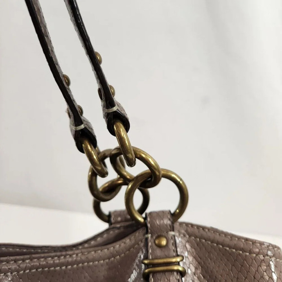 Coach  Alexandra Tote Bag Faux Snakeskin - Picture 6 of 14